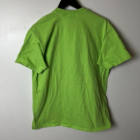 Vintage 90s New Orleans T Shirt Adult Green Large L USA Single Stitch Solid Logo - Picture 13 of 16